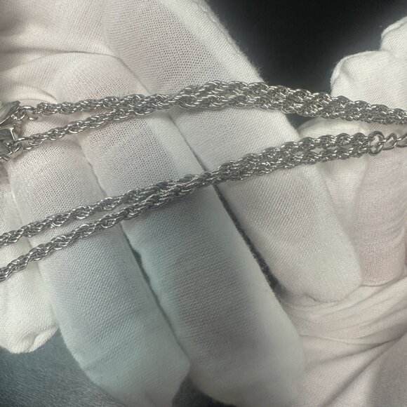 Statement Necklace Silver Tone - Picture 5 of 8